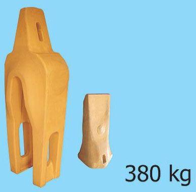 Steel Alloy Rope Shovel Tooth Point, Color : Yellow