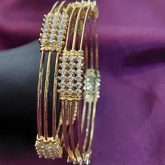 AD Women Gold Bangles