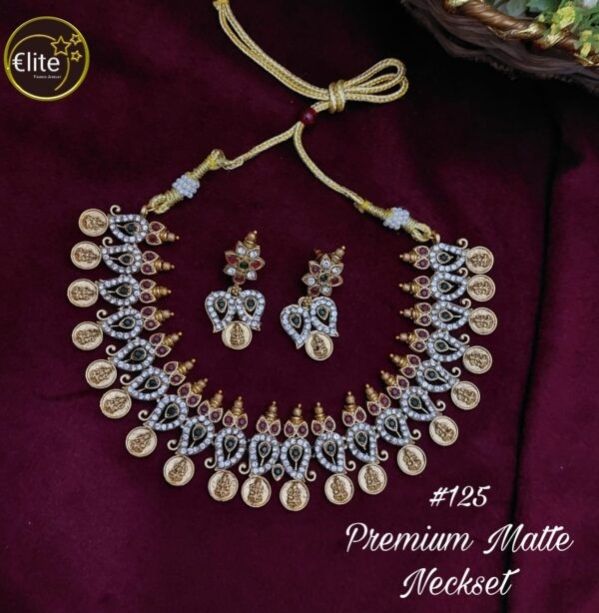 Elite Premium Matte Finish Women Necklace Set