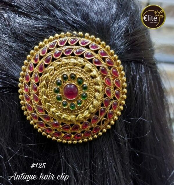 Elite Women Antique Round Hair Clip