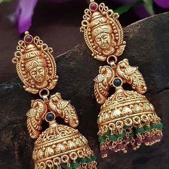 Elite Women Beautiful Matt Finish Semi Bridal Earring Set