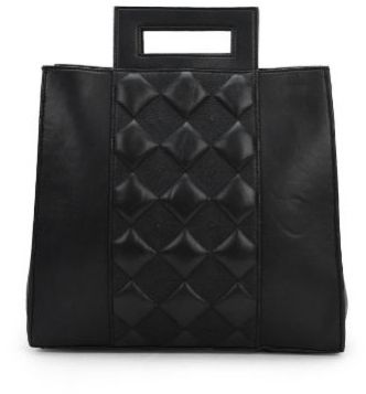 Diamond Quilted Leather Office Bag
