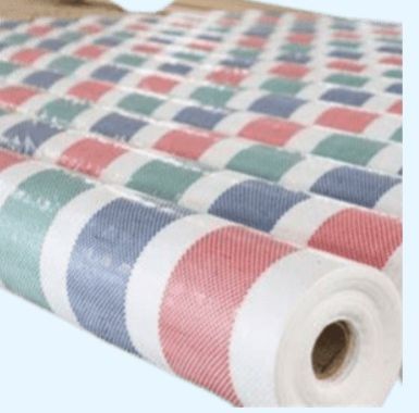 PP/HDPE Multicolor Stripes PP Tarpaulins for Outdoor Covering