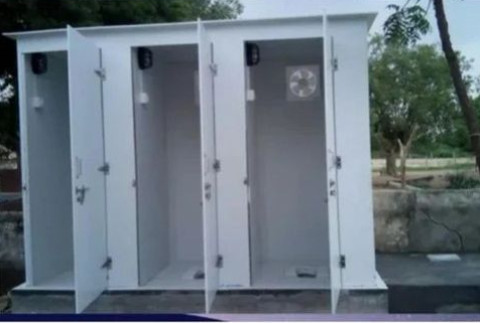 White Puf Panel Bio Toilets