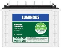 150 Ah Luminous Shakti Charge Tabular Inverter Battery