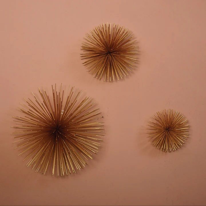 Gold Medium Alambre Wall Decor