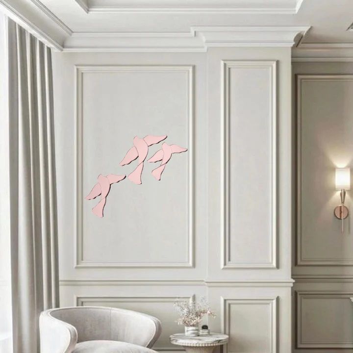 Rose Gold Passerine Wall Decor Large