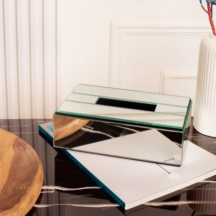 Tissue Box  Silver