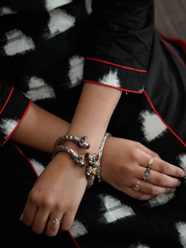 Kajal Ikkat Handloom Cotton Straight Women  Kurta