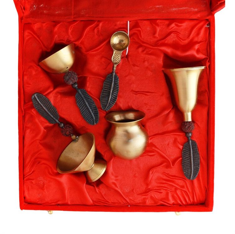 Brass Puja Set - KB040