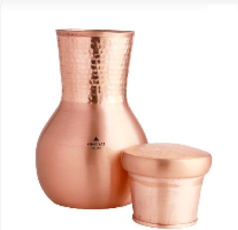 Bulb Shaped Glass Water Pitcher