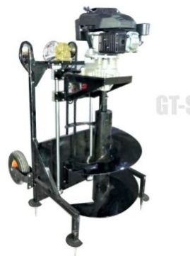 Earth Auger Digger With Pulley and Heavy Stand
