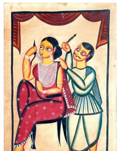 Beloved- Bengal Pattachitra Wall Art