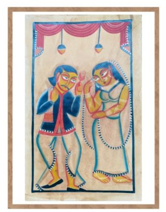 Beloved- I- Original-Bengal Pattachitra Wall Art