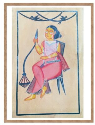 Bibi Jaan- Feminine Grace- VII- Bengal Pattachitra Wall Art