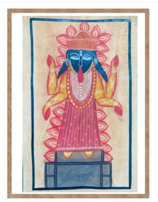 Jai MA Kaali Kalkatte Vaali Bengal Pattachitra Wall Art