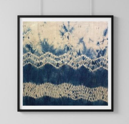 Kantha On Shibori- Wall Hanging