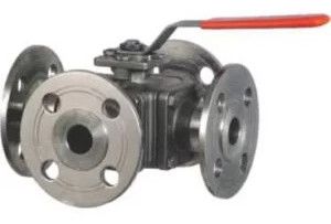 4-WAY Ball Valve Class 150 Floating Ball Flanged