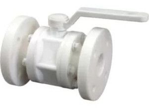 Polypropylene Three Piece Design Ball Valve Floating Ball Full Port