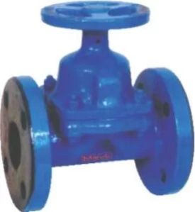 S.g.iron FEP / Pfa Lined Diaphragm Valve Flanged End Class 150