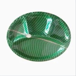 4 Compartment Banana Leaf Round Plate Thali