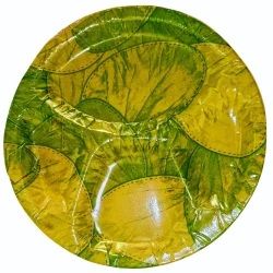 Leaf Printed Paper Plate