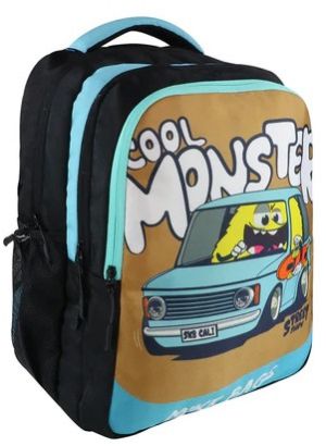 Mike Junior 15L Racing Monster School Backpack for Boys