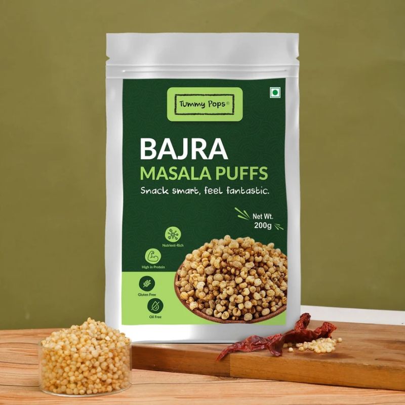 Roasted Bajra Puffs
