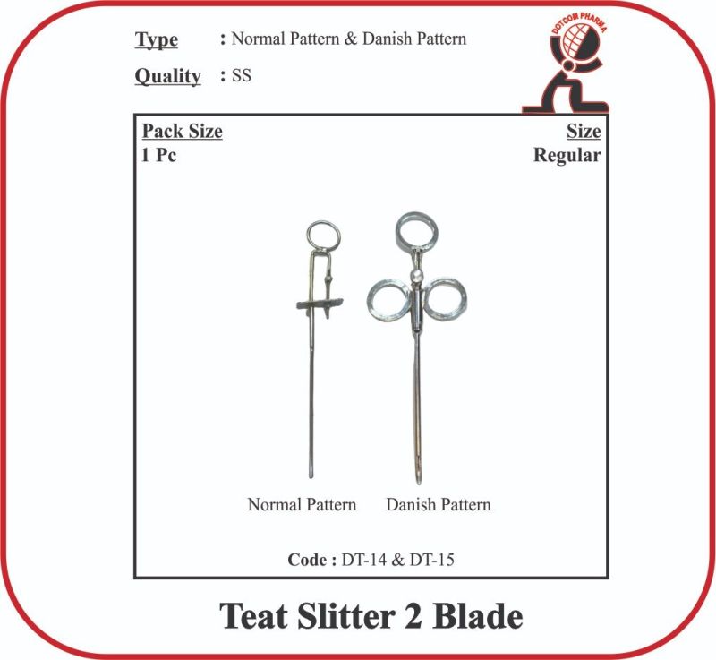 Teat Slitter 2 Blade Normal Pattern