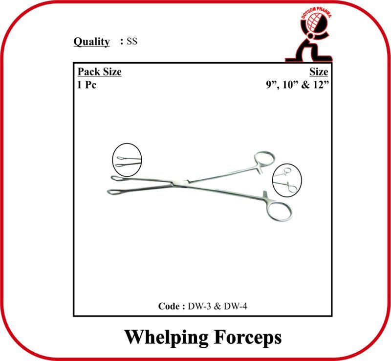 Whelping Forceps - 10" Inch