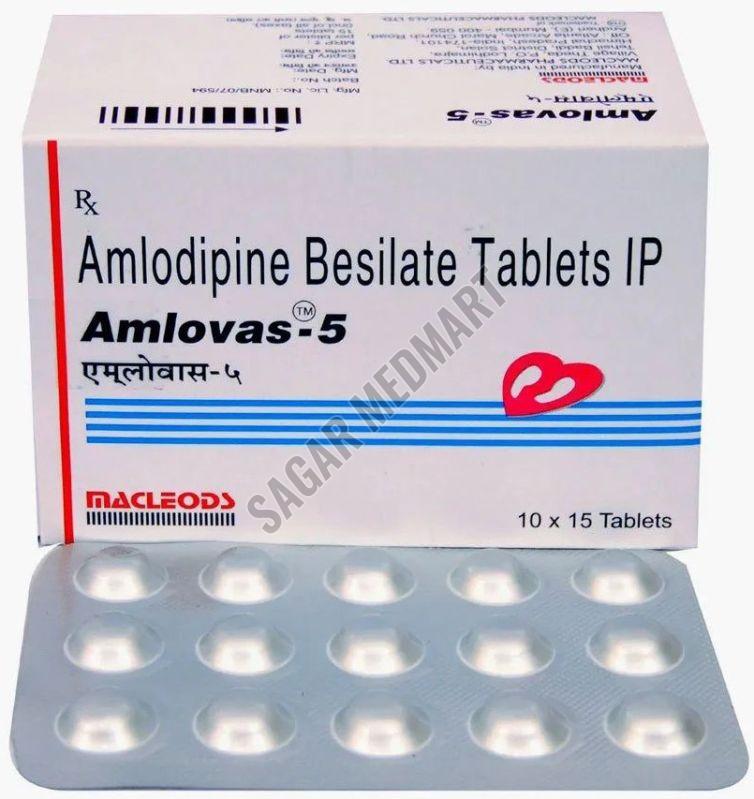 Amlovas 5mg Amlodipine Besilate Tablet
