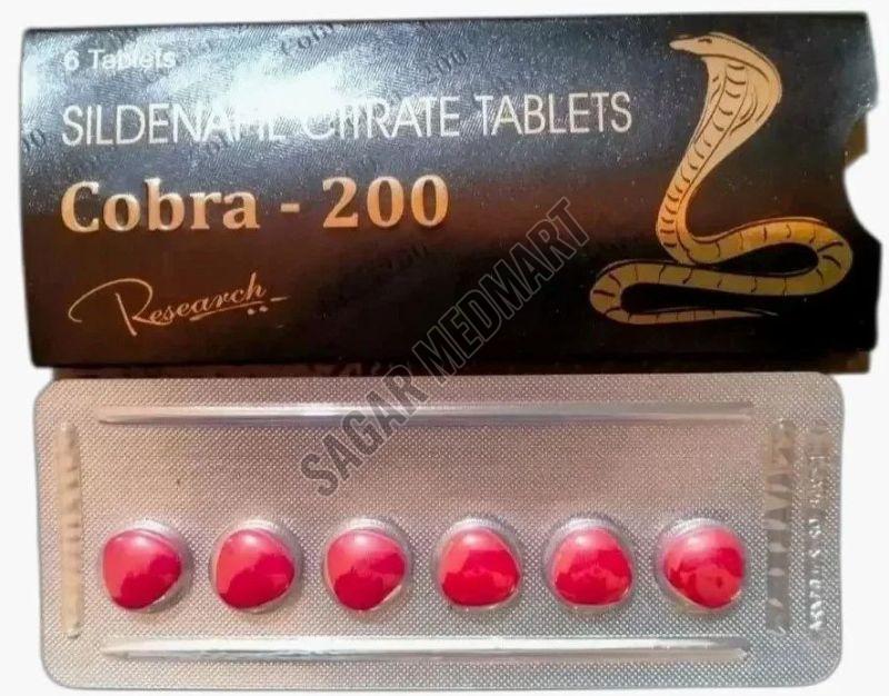 Cobra 200mg Sildenafil Citrate Tablets