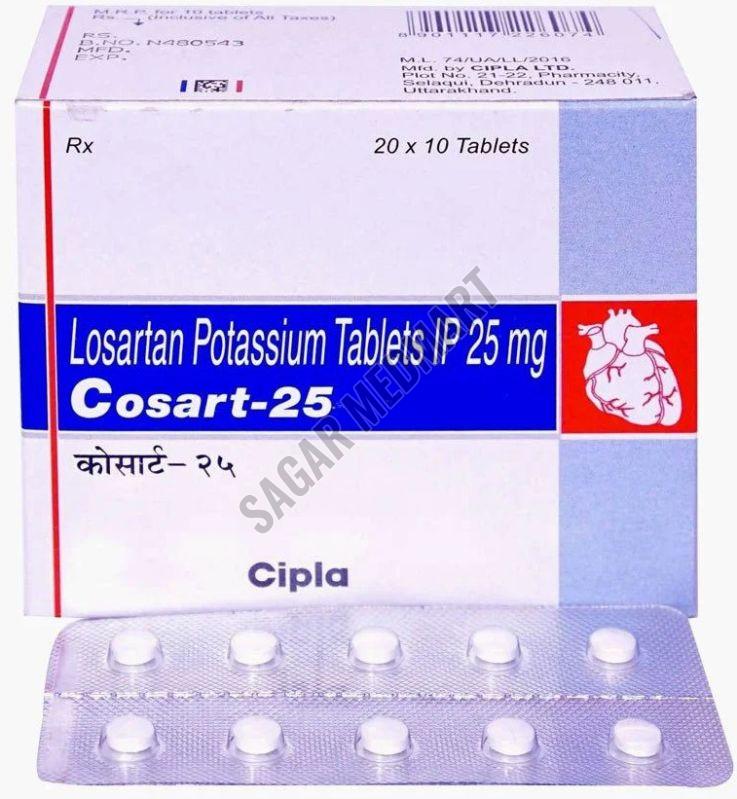 Cosart 25mg Losartan Potassium Tablet