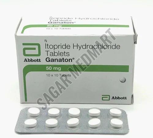 Ganaton 50mg Itopride Hydrochloride Tablet
