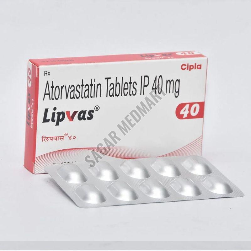 Lipvas 40mg Atorvastatin Tablet