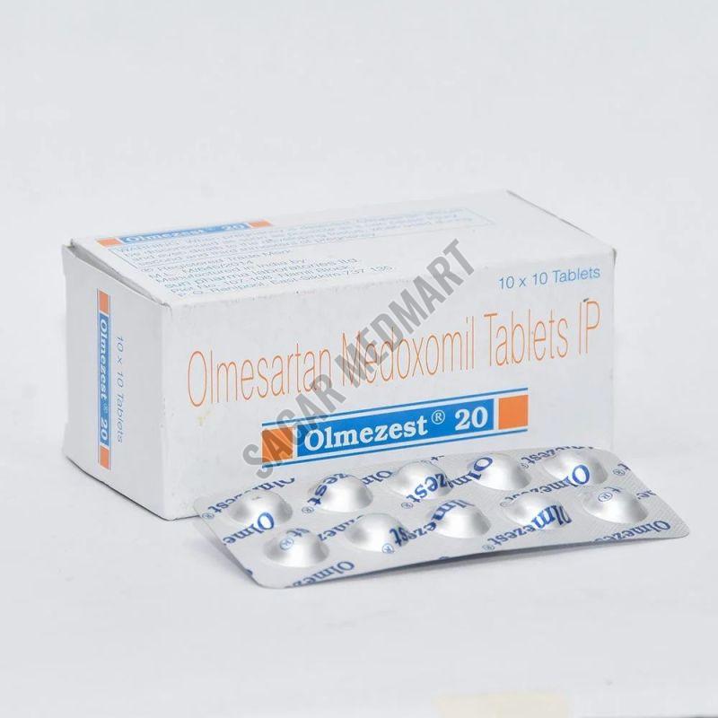 Olmezest 20mg Olmesartan Medoxomi Tablets