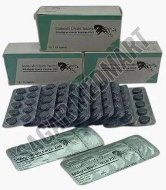 Sildigra Black Force  200 Mg Sildenafil Tablets