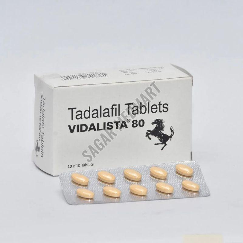 Vidalista 80mg Tadalafil Tablets