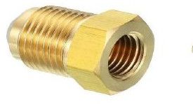 Brass Flare Female Connector, Color : Golden