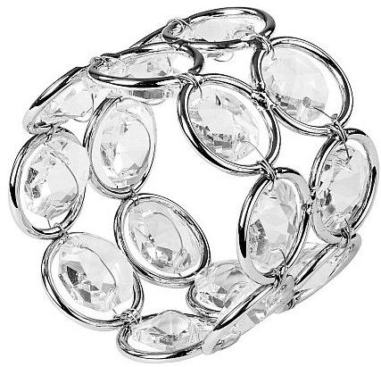 Decorative Glass Napkin Ring, Color : Transparent Standard