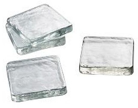 Transparent Square Glass Coaster