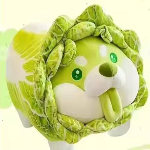 Cabbage Shaped Plush Dog Toy