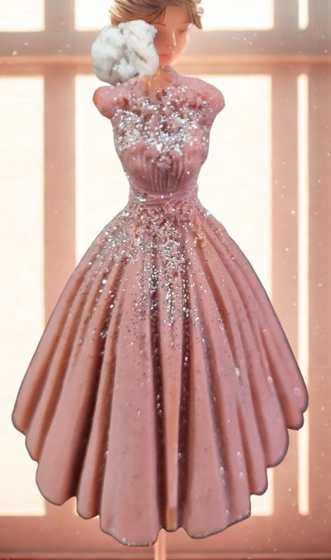 Brown Wedding Gown Candle