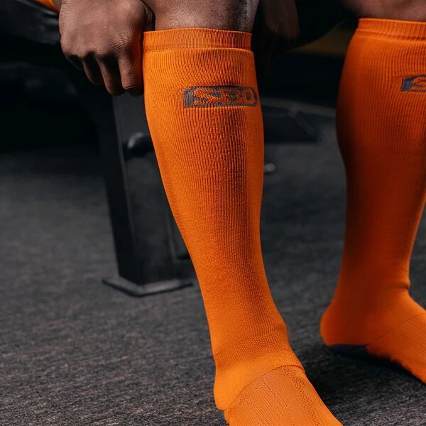 Deadlift Orange Forge Socks