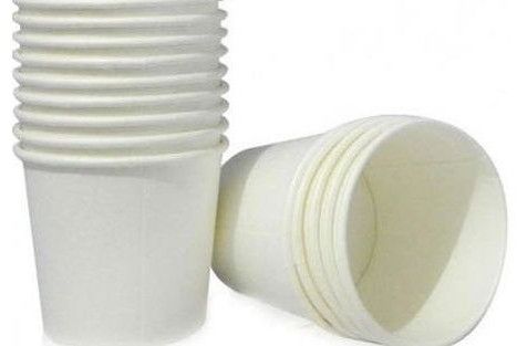 Disposable 65 Ml Plain Paper Glass, Color : White