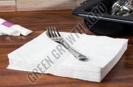 Plain 2 Ply White Paper Napkin