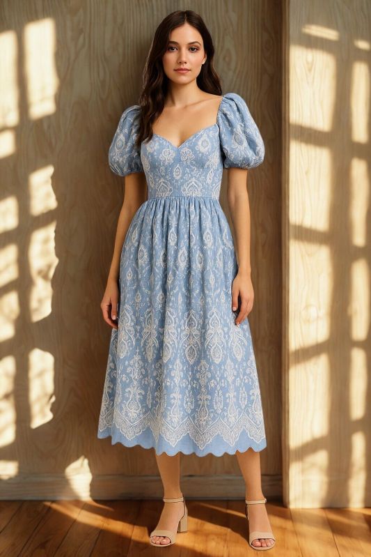 Embroidered Maxi Dress