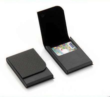 Black Flip Business Card Holder