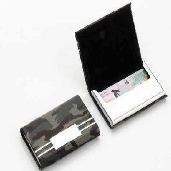 Camouflage Pattern Stainless Steel Business Card Holder