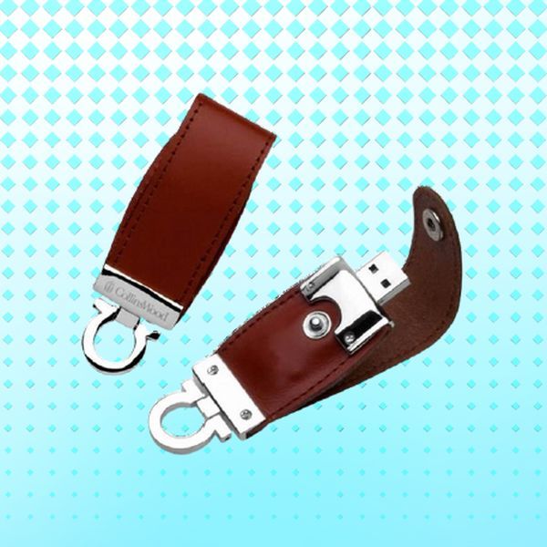 Leather Key Ring USB Pendrive